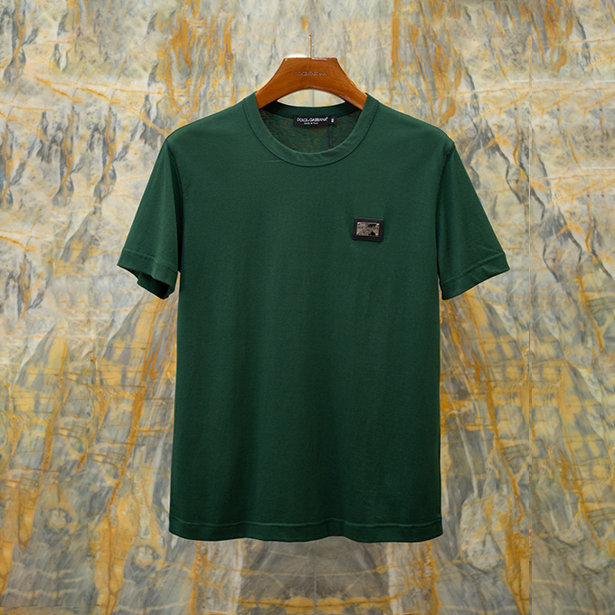 dolce & gabbana logo tag cotton t-shirt